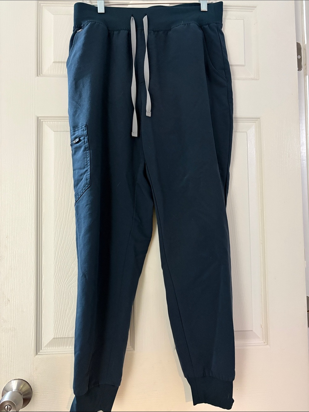 Figs Zamora high waist joggers- dark harbor